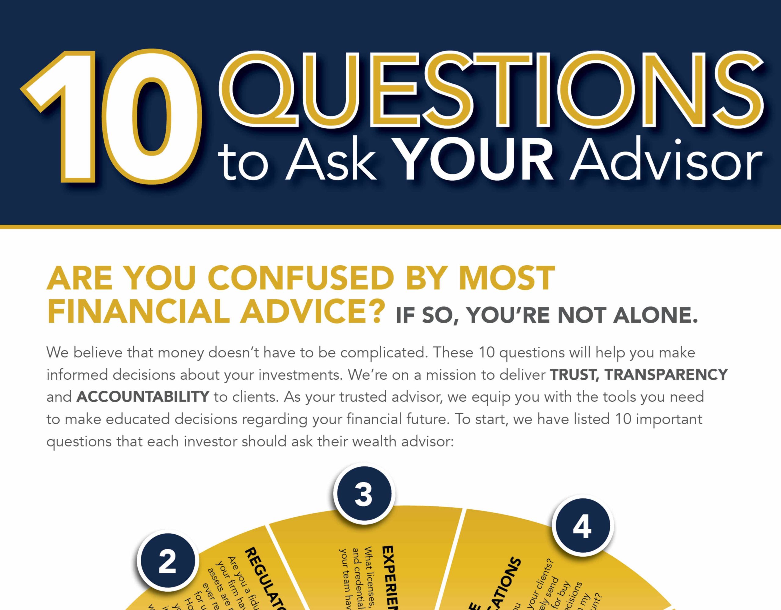 10 Questions to Ask Your Advisor Infographic